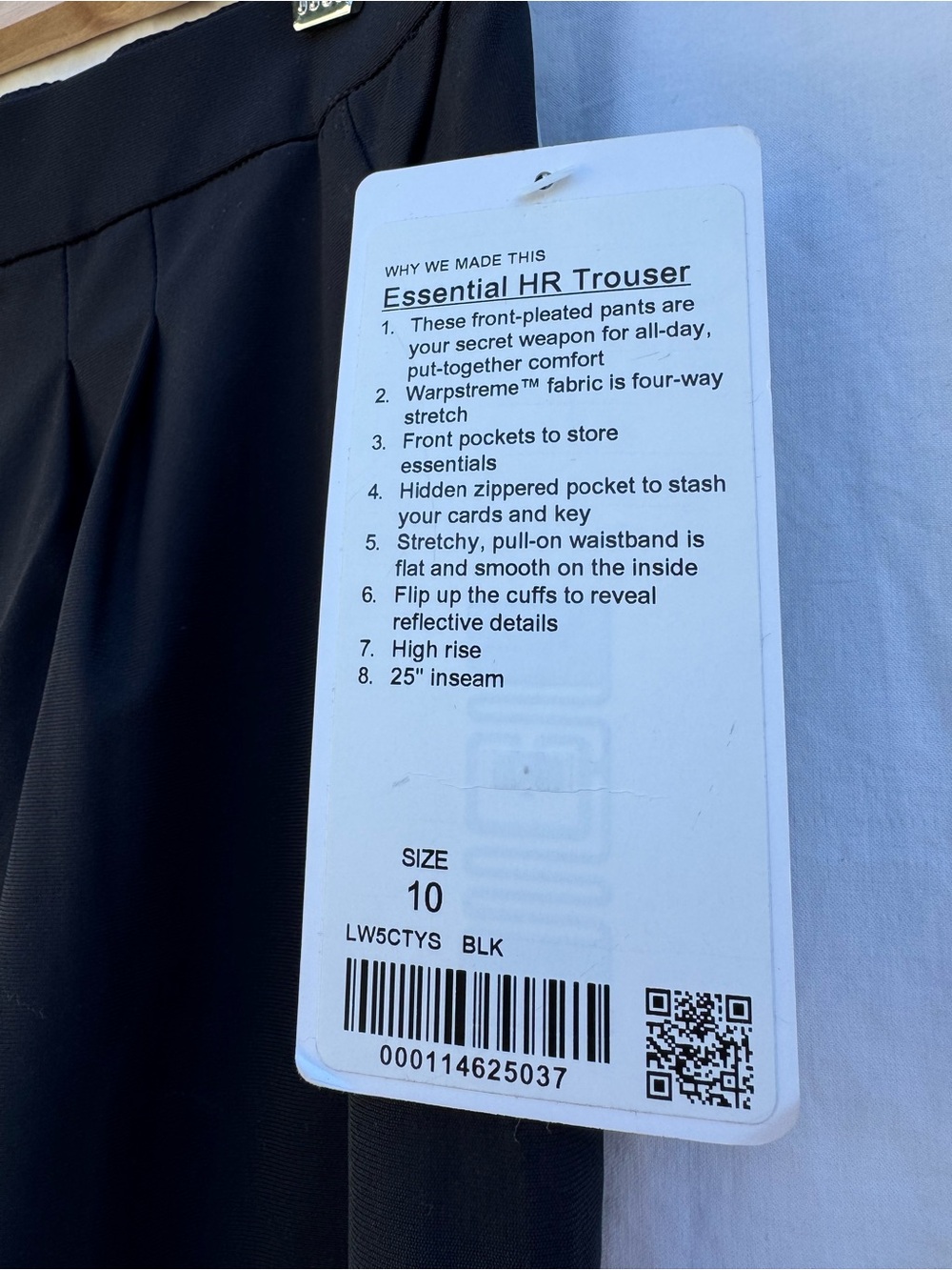 Lululemon Essential High-Rise Trouser - Black - 10 - Picture 5 of 9